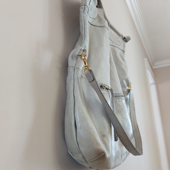 Anna Corinna leather mid city fold over tote - Picture 3 of 12